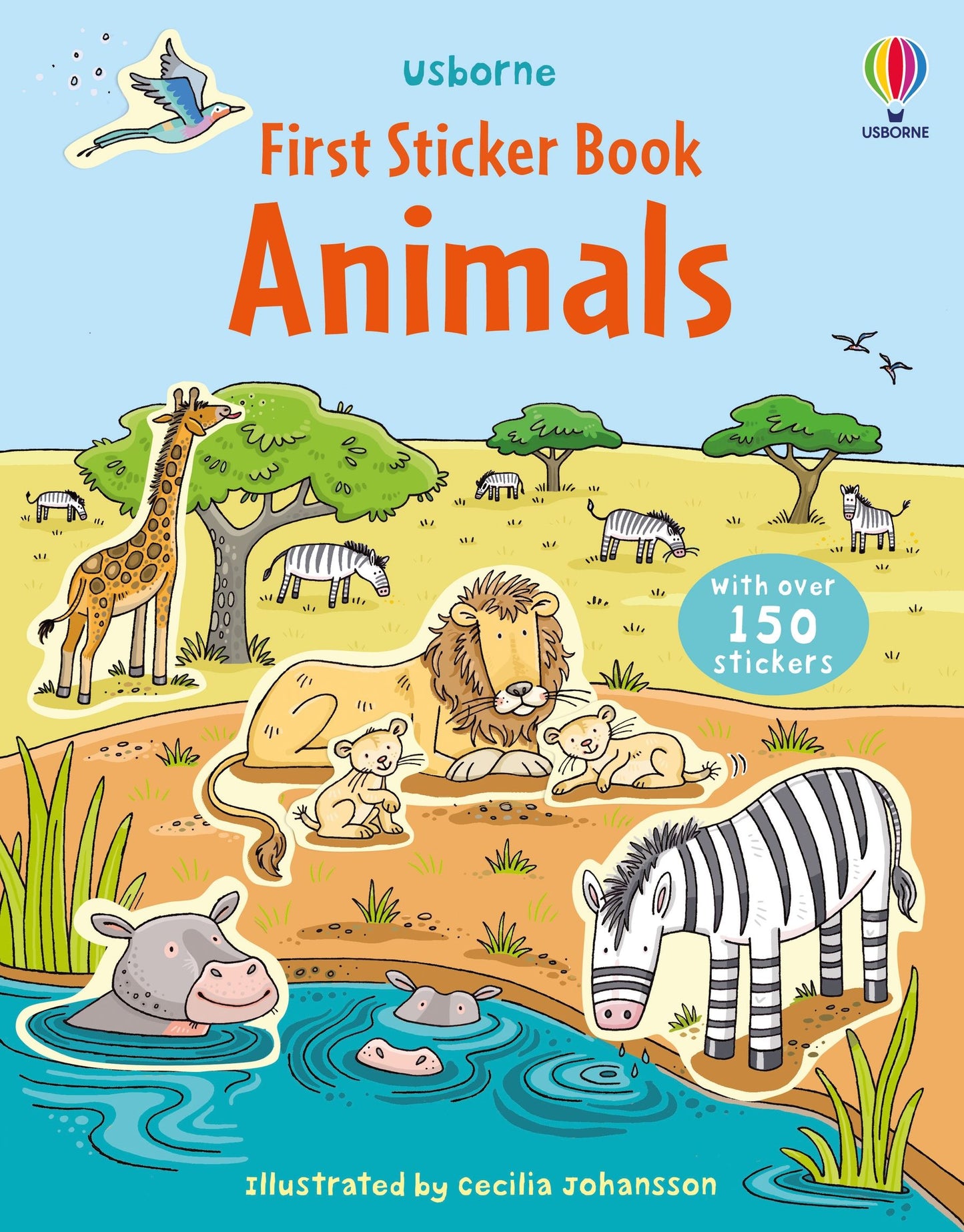 Carte stickere - First Sticker Book Animals, Usborne