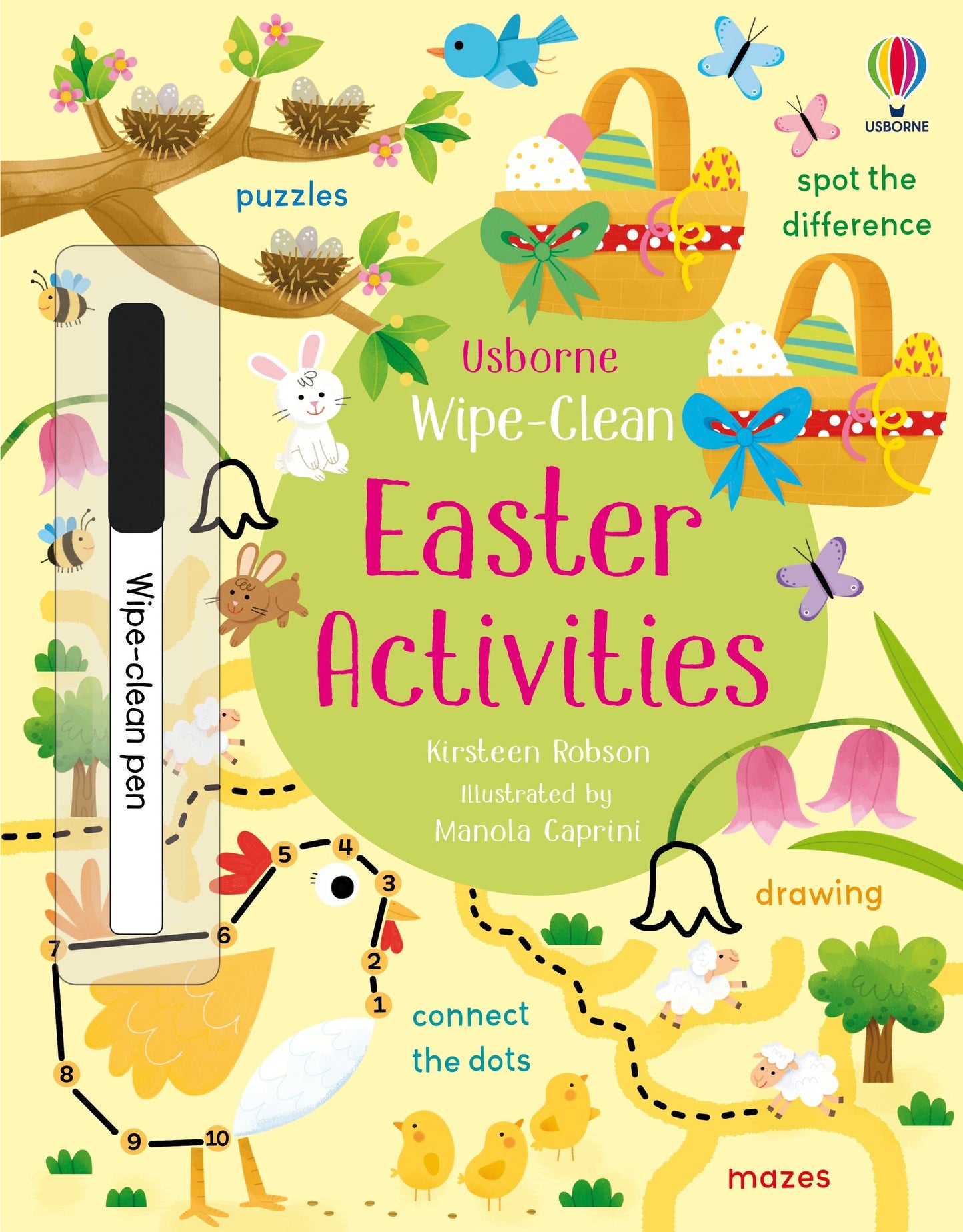 Carte educativa de activitati - Wipe-Clean Easter Activities, Usborne