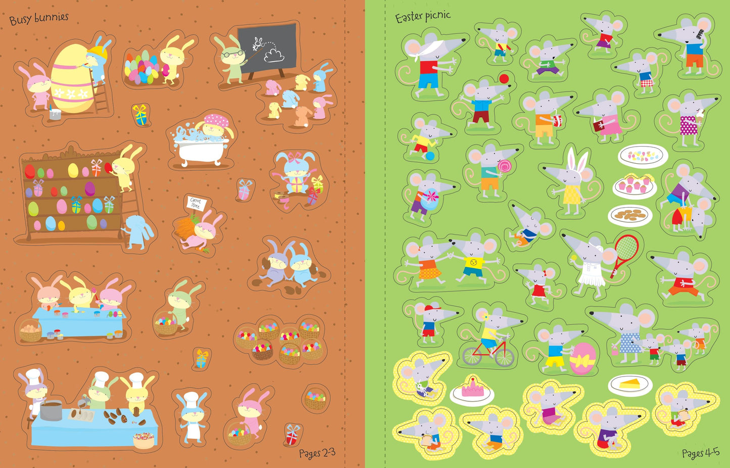 Carte stickere - Easter Sticker Book, Usborne