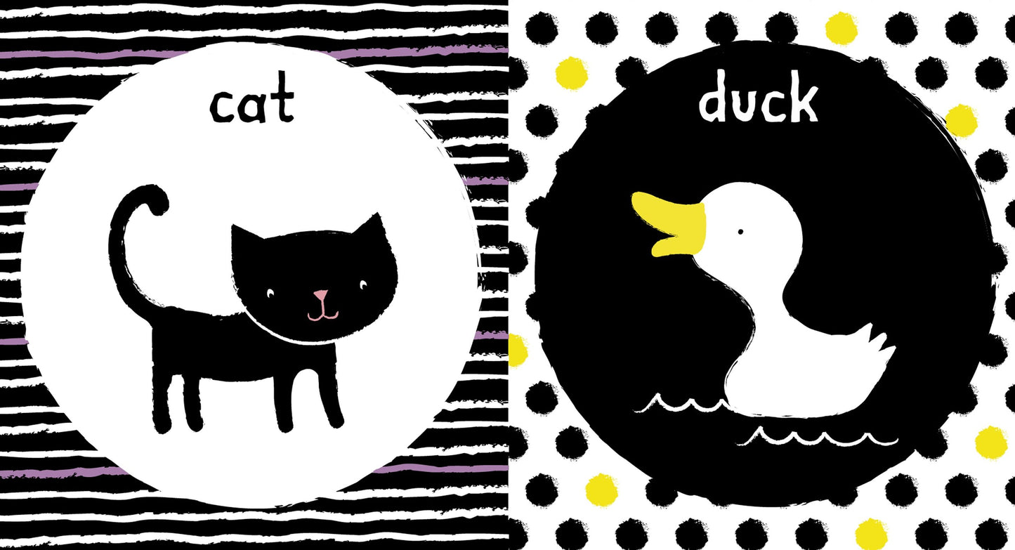Set de cărți pentru bebeluși - Baby's Very First Black and White Little Library, Usborne, 0 luni+