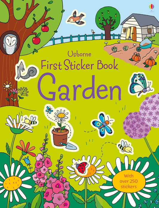 Carte stickere - First Sticker Book Garden, Usborne