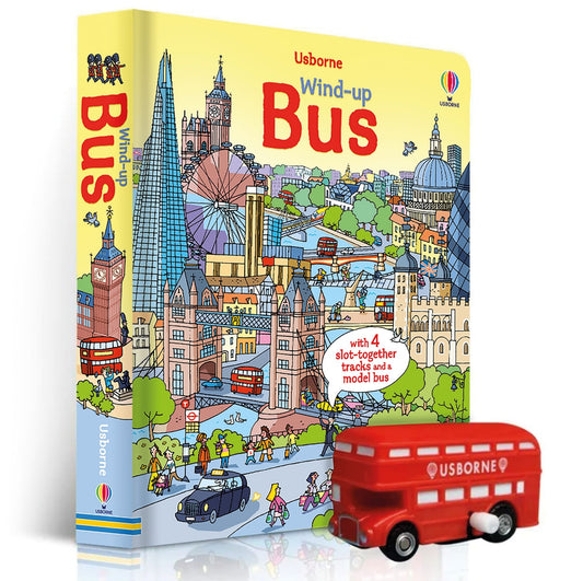 Set puzzle si carte - Wind-up Bus, Usborne