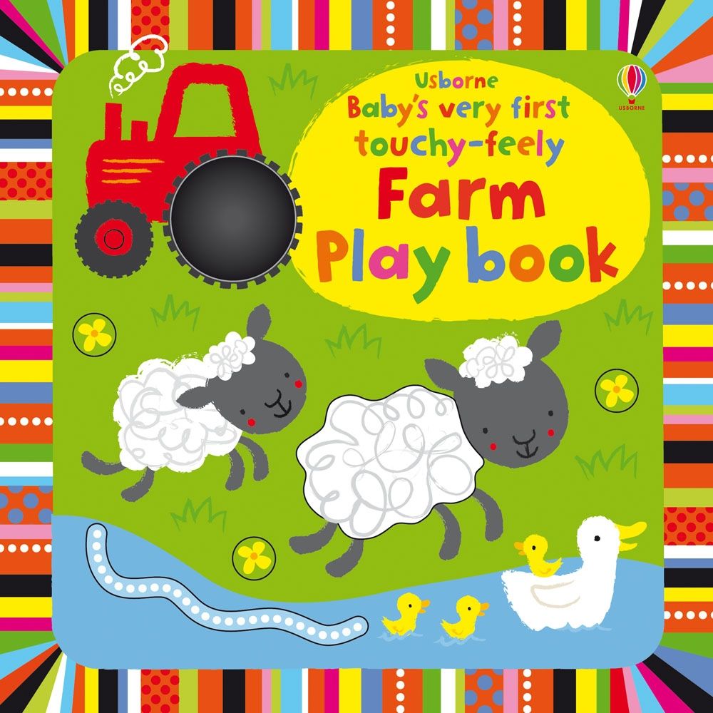 Carte senzoriala - Baby's Very First touchy-feely Farm Play book, Usborne