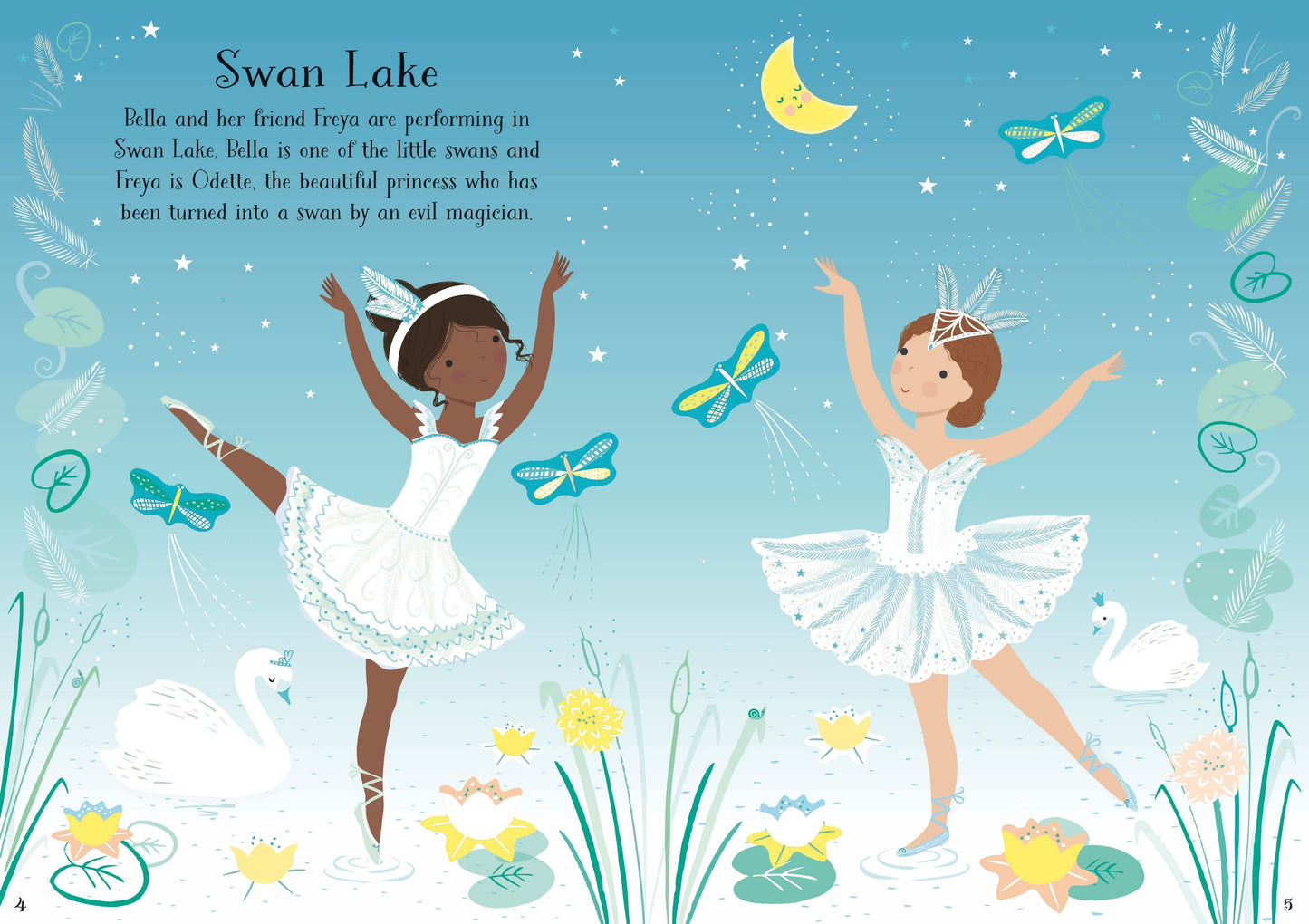 Carte stickere - Little Sticker Dolly Dressing  Ballerina, Usborne