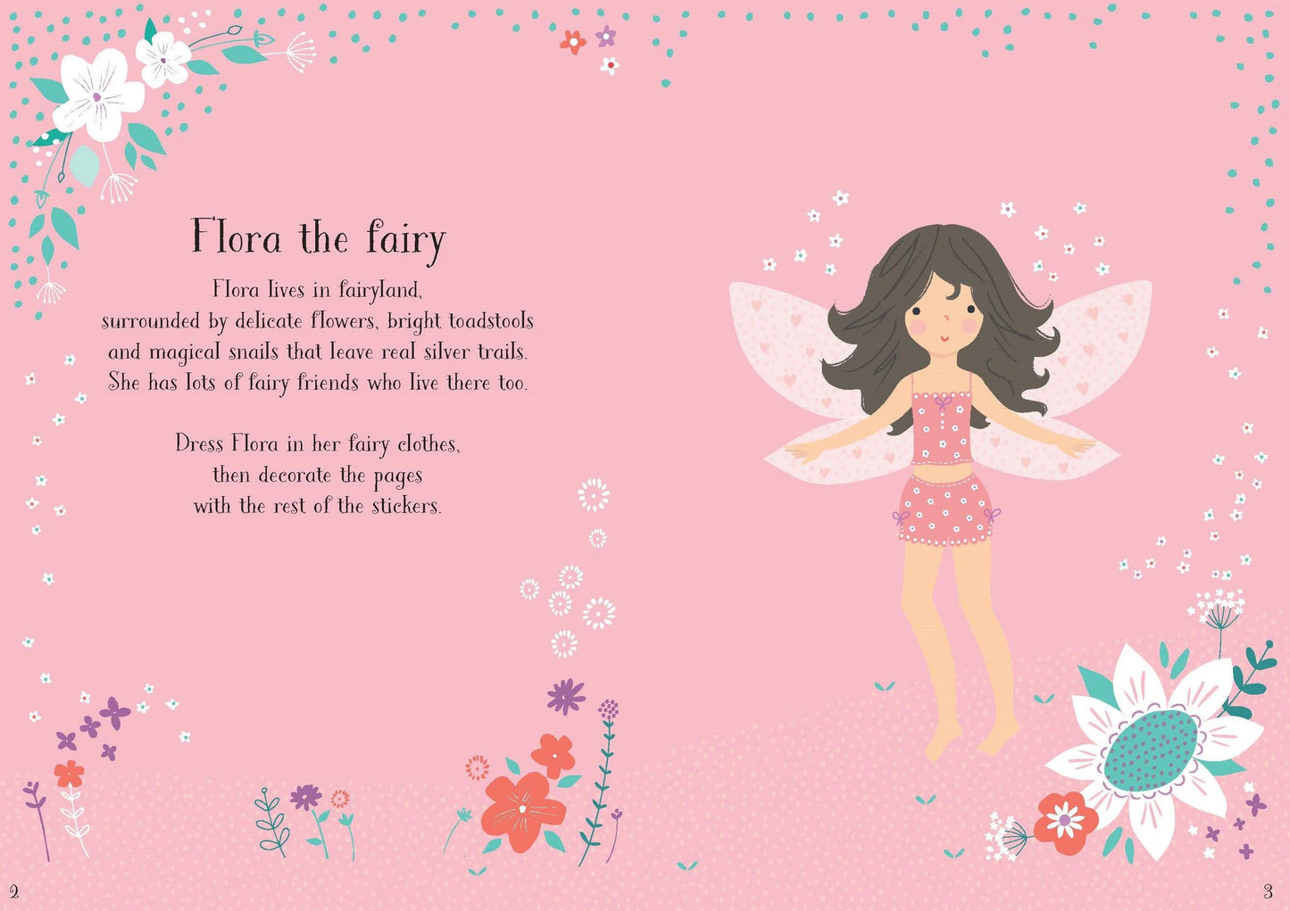 Carte cu stickere - Little Sticker Dolly Dressing Fairy, Usborne