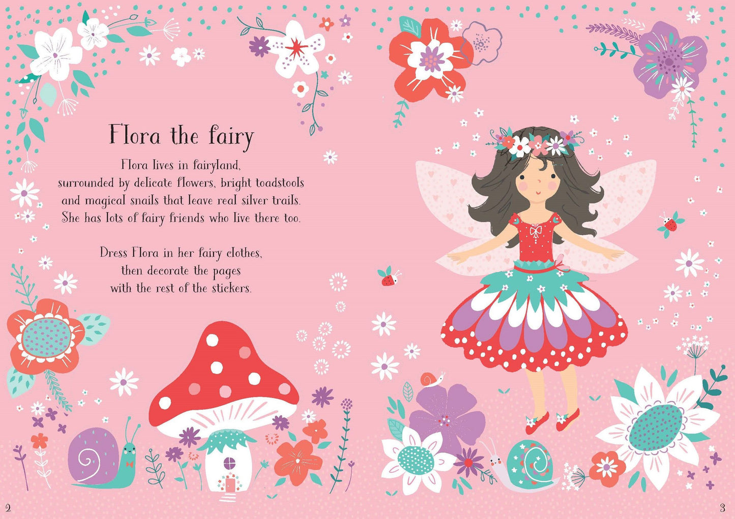 Carte cu stickere - Little Sticker Dolly Dressing Fairy, Usborne