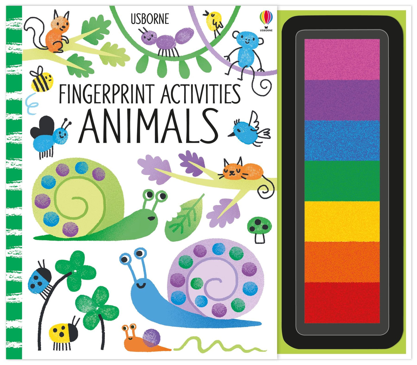 Carte copii - Fingerprint Activities Animals, Usborne