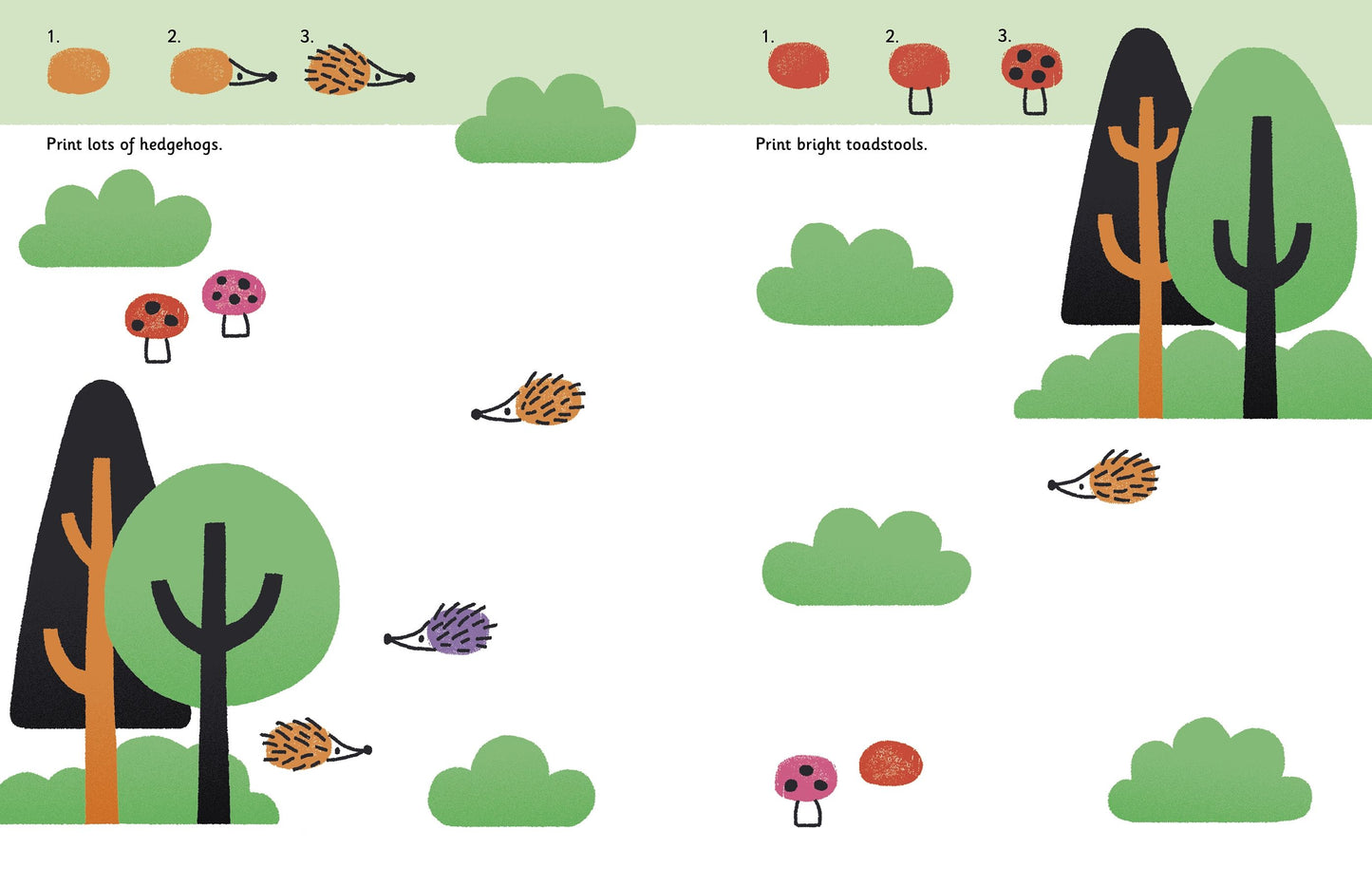 Carte copii - Fingerprint Activities Animals, Usborne