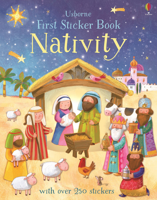 Carte stickere - First Sticker Book Nativity, Usborne