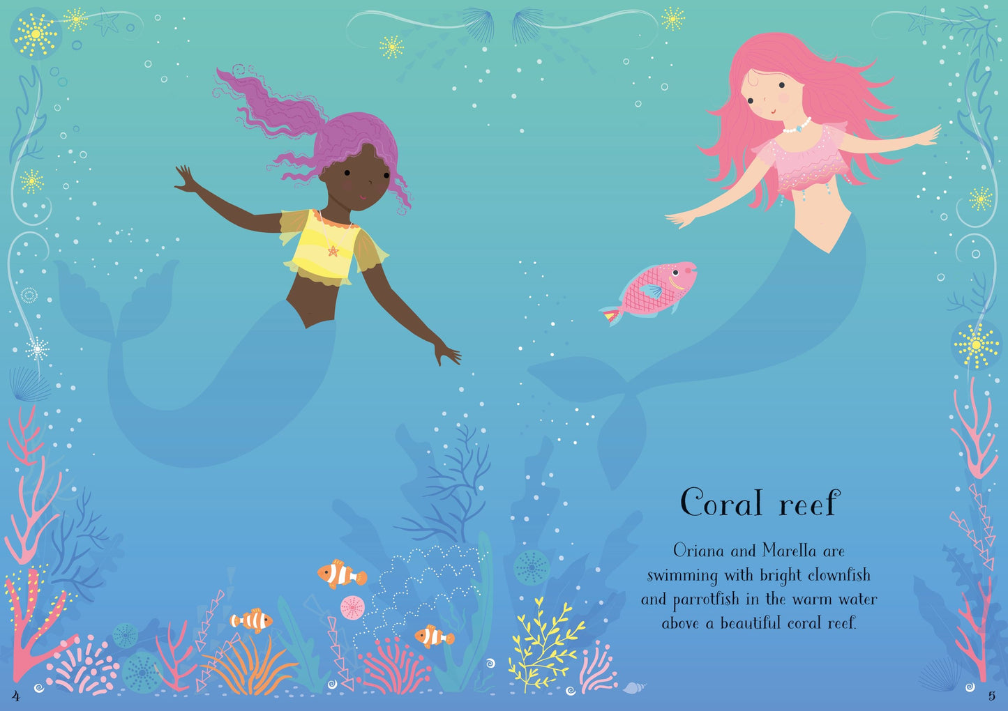 Carte stickere - Little Sticker Dolly Dressing Mermaid, Usborne