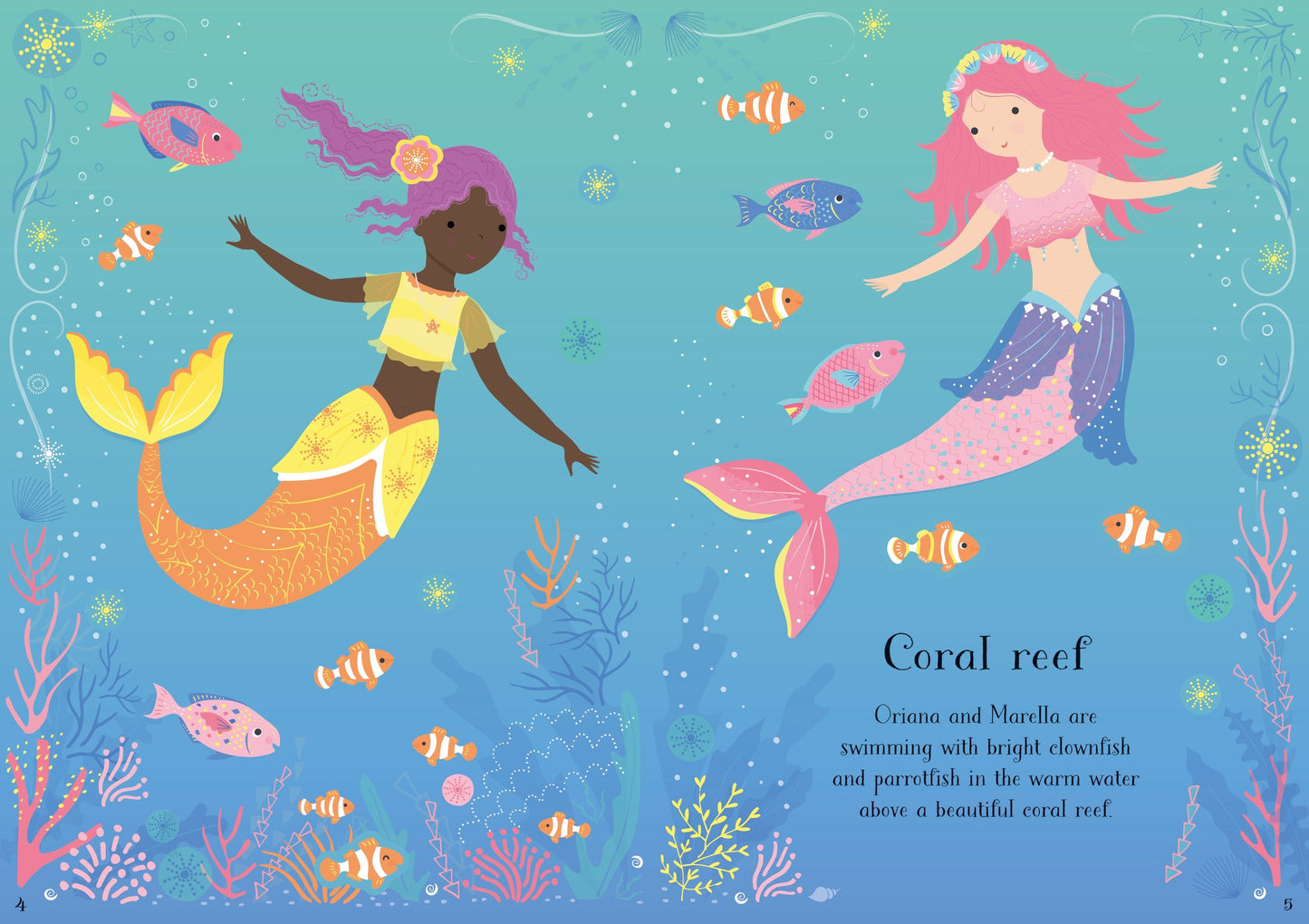 Carte stickere - Little Sticker Dolly Dressing Mermaid, Usborne