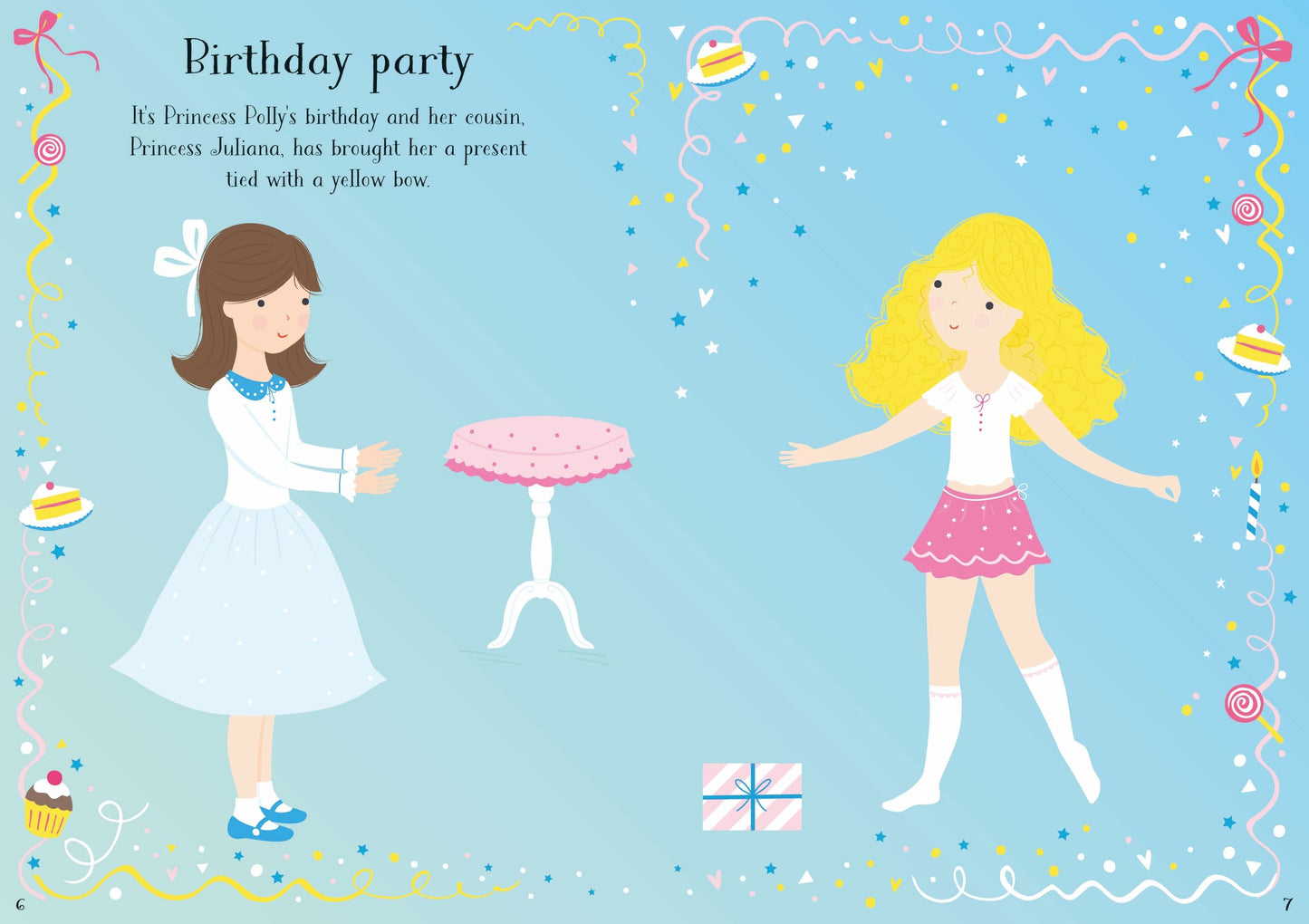 Carte stickere - Little Sticker Dolly Dressing  Princess, Usborne