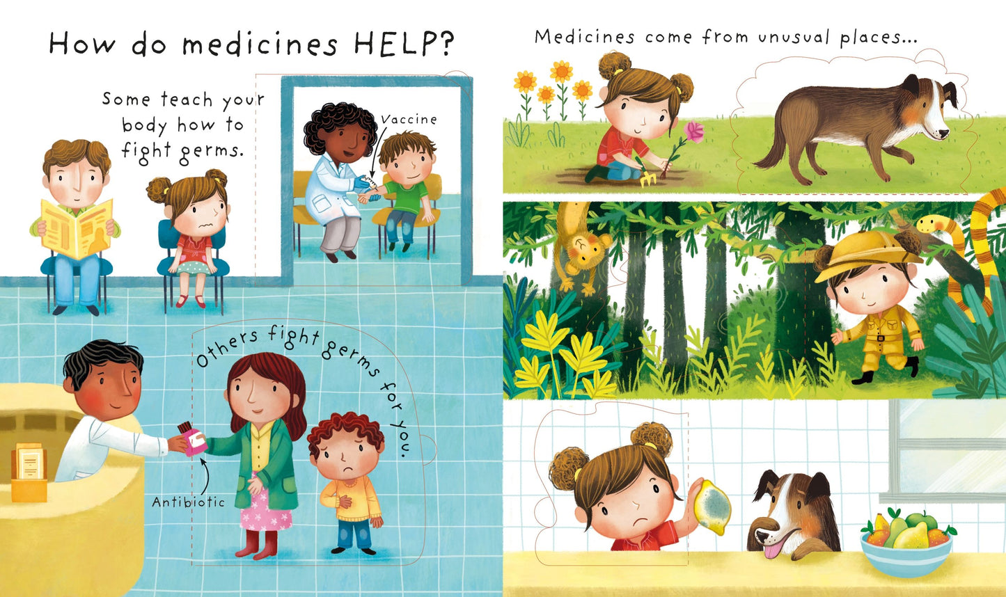 Carte clapete pentru copii - Very First Questions and Answers What are Germs, Usborne