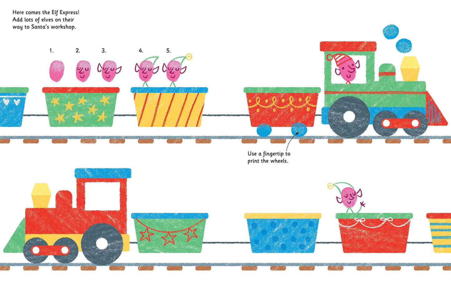 Carte copii - Fingerprint Activities Christmas, Usborne