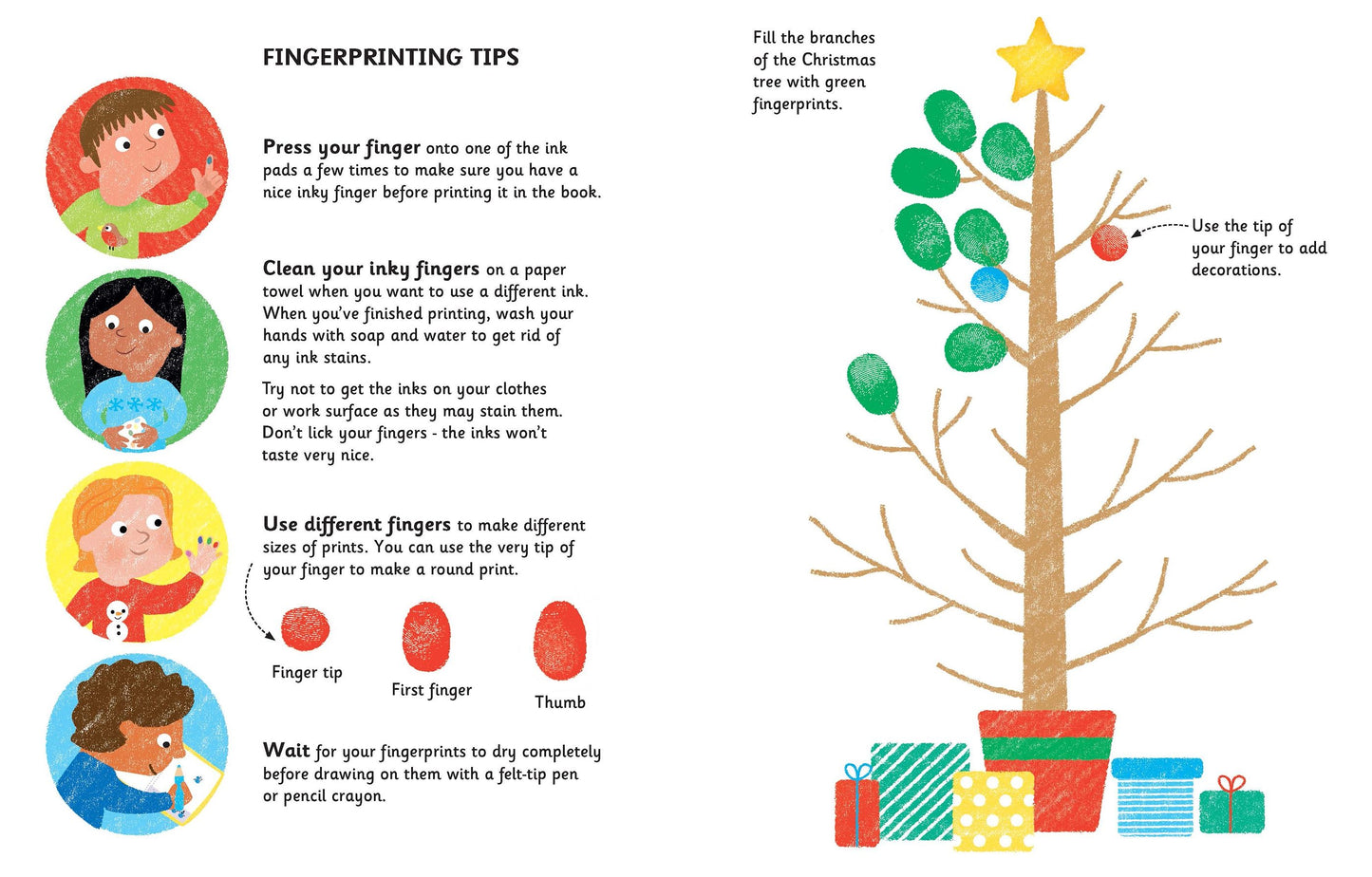 Carte copii - Fingerprint Activities Christmas, Usborne