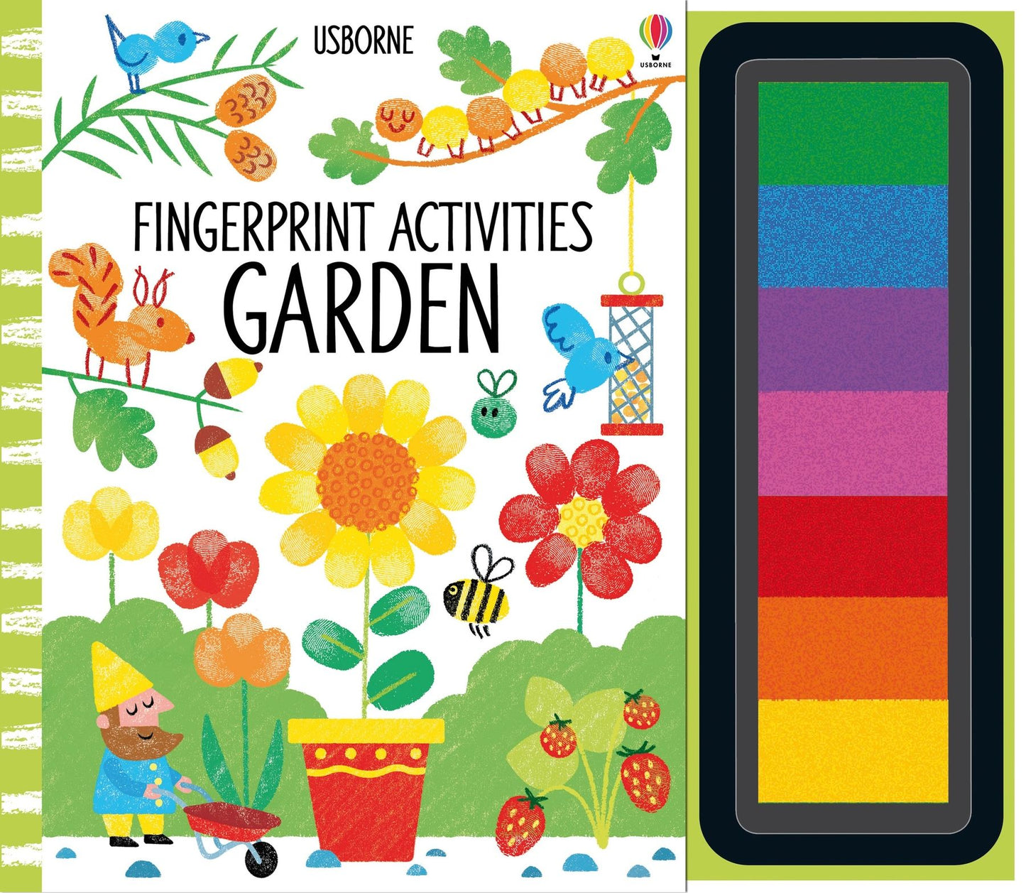 Carte picutura cu degetele - Fingerprint Activities Garden, Usborne