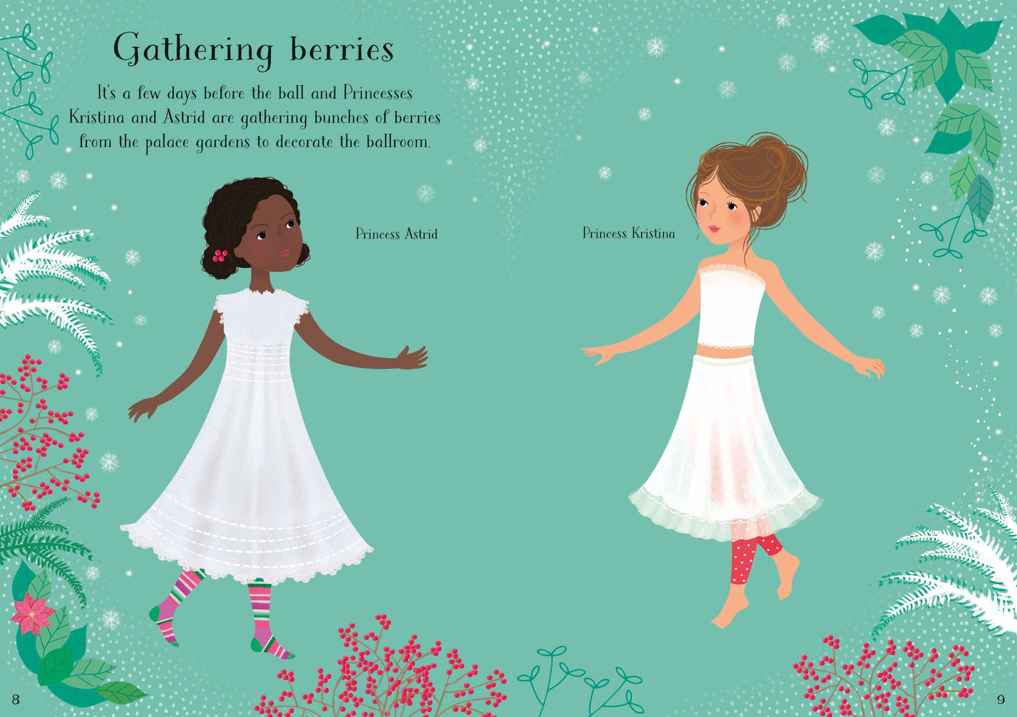 Carte stickere - Little Sticker Dolly Dressing Snow Princess, Usborne