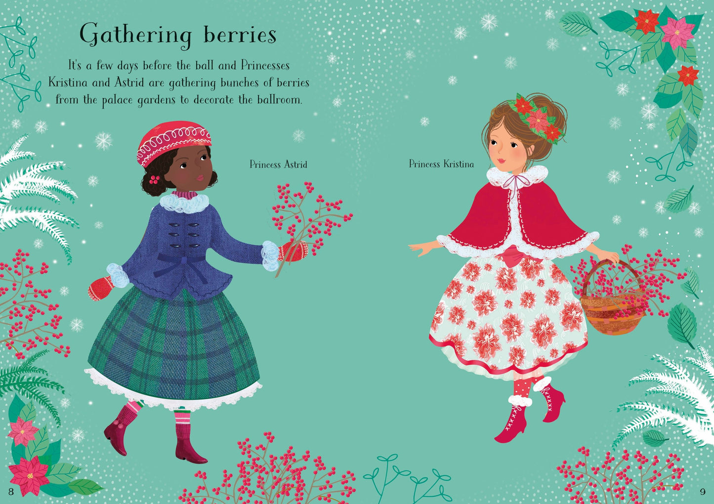 Carte stickere - Little Sticker Dolly Dressing Snow Princess, Usborne