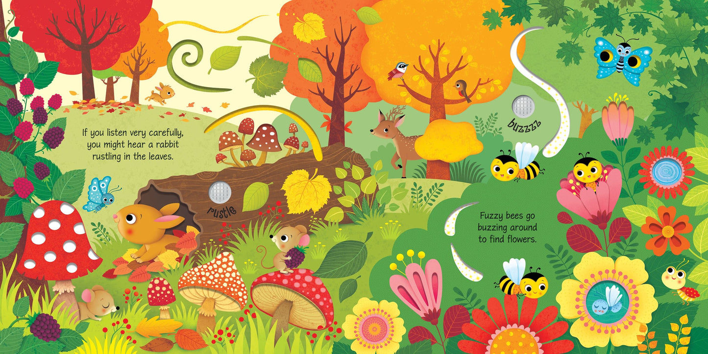 Carte cu sunete - Woodland Sounds, Usborne