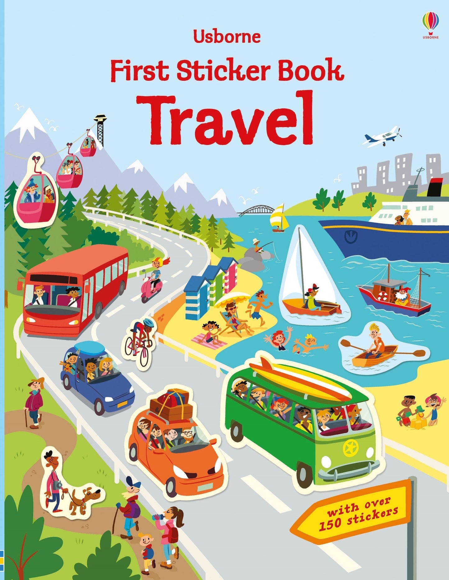 Carte stickere - First Sticker Book Travel, Usborne