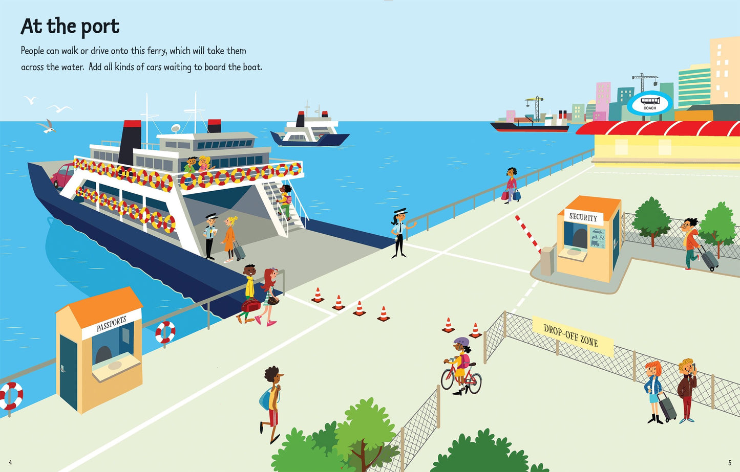 Carte stickere - First Sticker Book Travel, Usborne