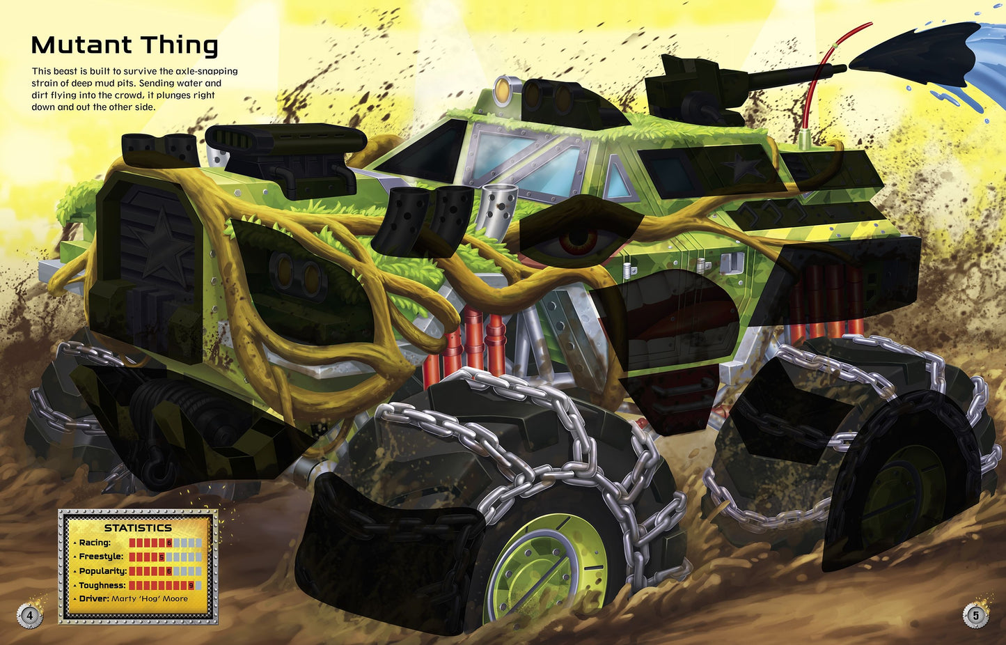 Carte stickere - Build Your Own Monster Trucks Sticker Book, Usborne