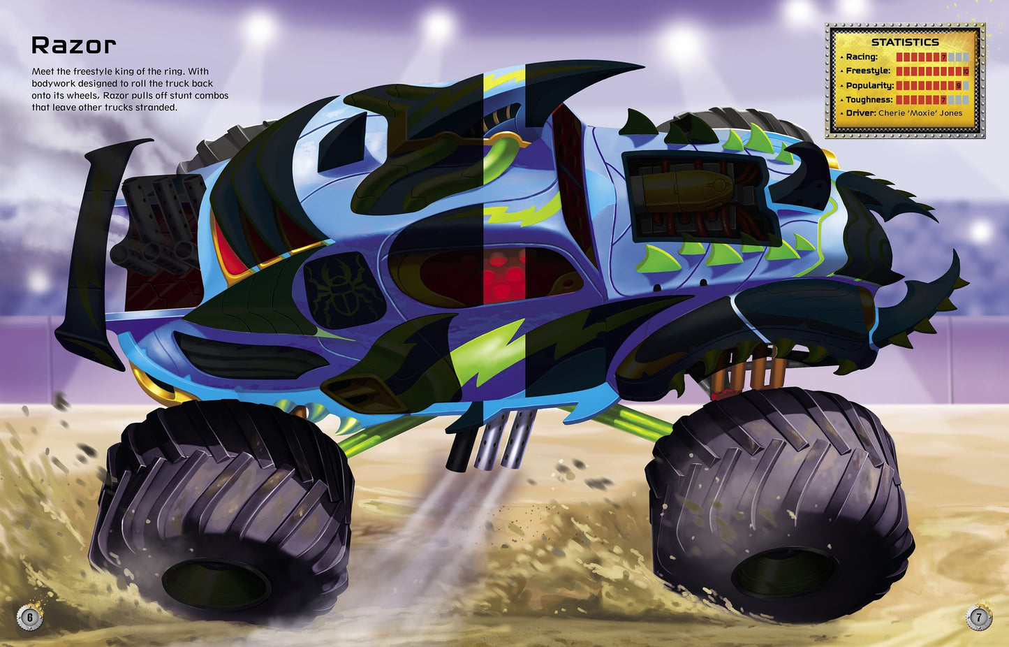 Carte stickere - Build Your Own Monster Trucks Sticker Book, Usborne