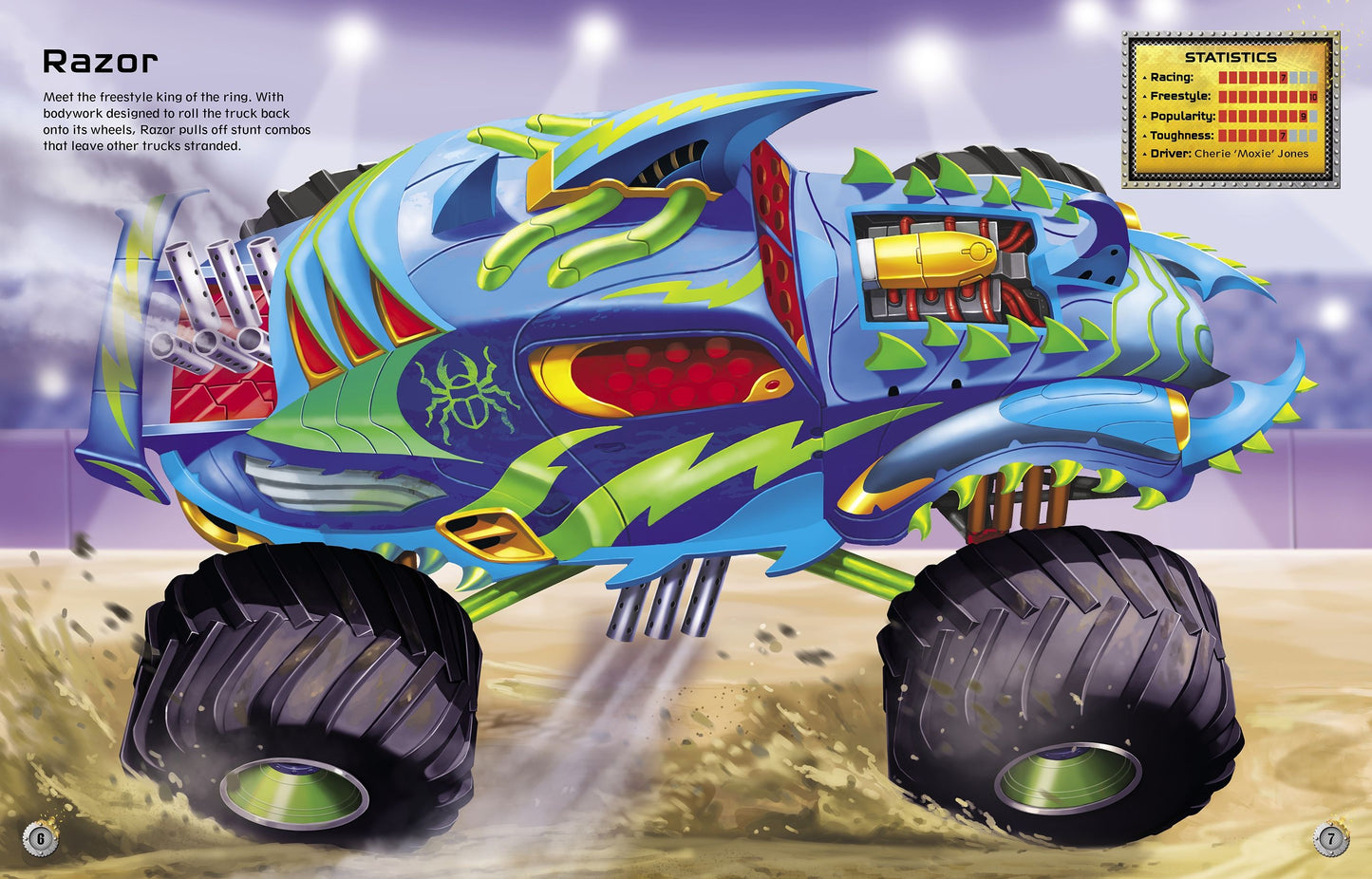 Carte stickere - Build Your Own Monster Trucks Sticker Book, Usborne