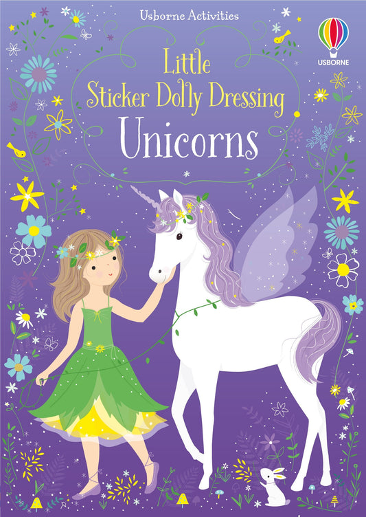 Carte stickere - Little Sticker Dolly Dressing Unicorns, Usborne