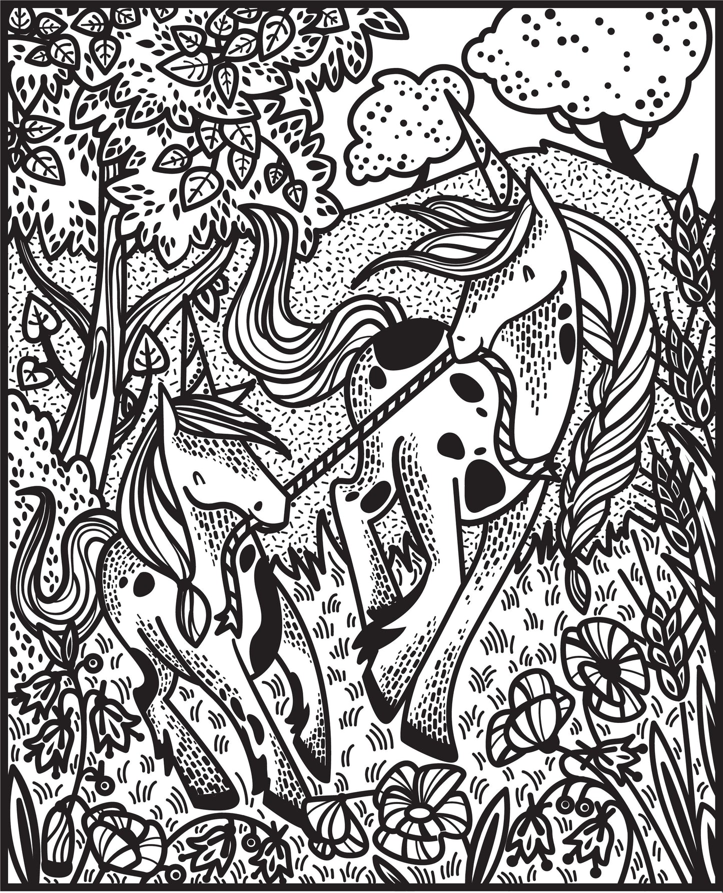 Carte pictura cu apa - Magic Painting Unicorns, Usborne