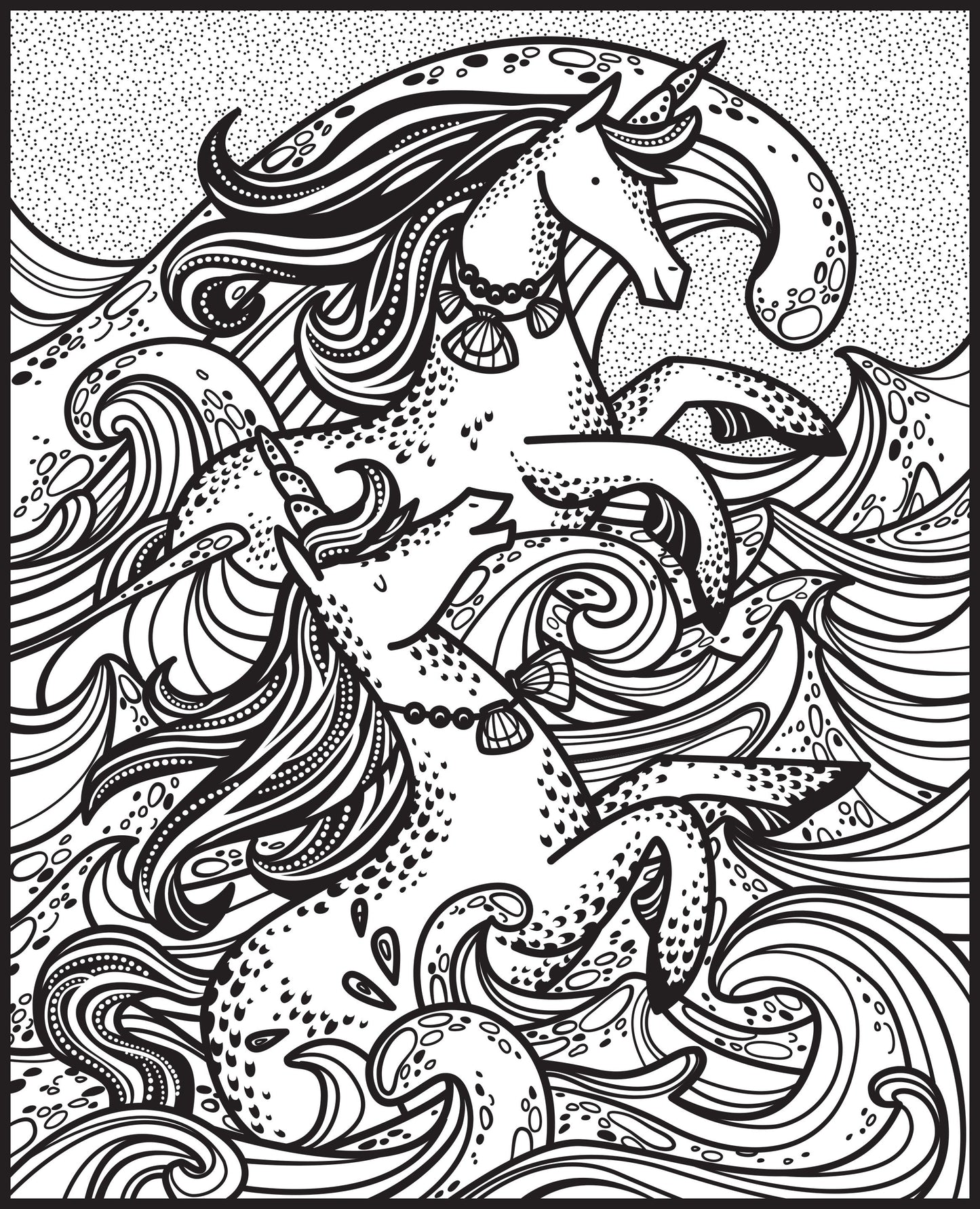 Carte pictura cu apa - Magic Painting Unicorns, Usborne