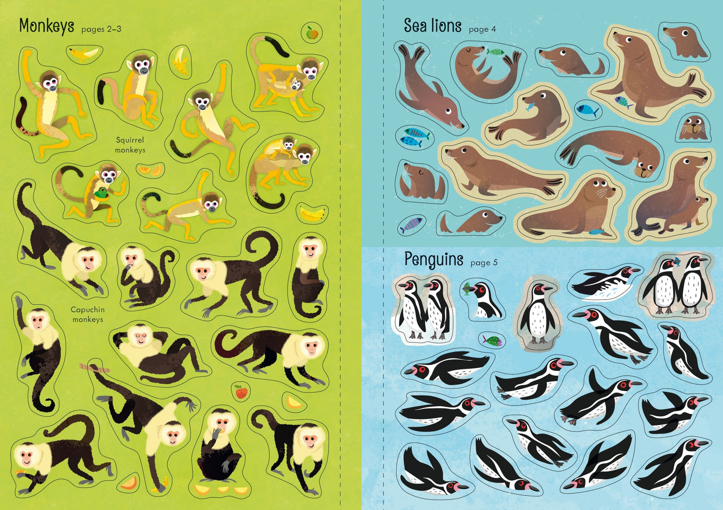 Carte stickere - Little First Stickers Zoo, Usborne