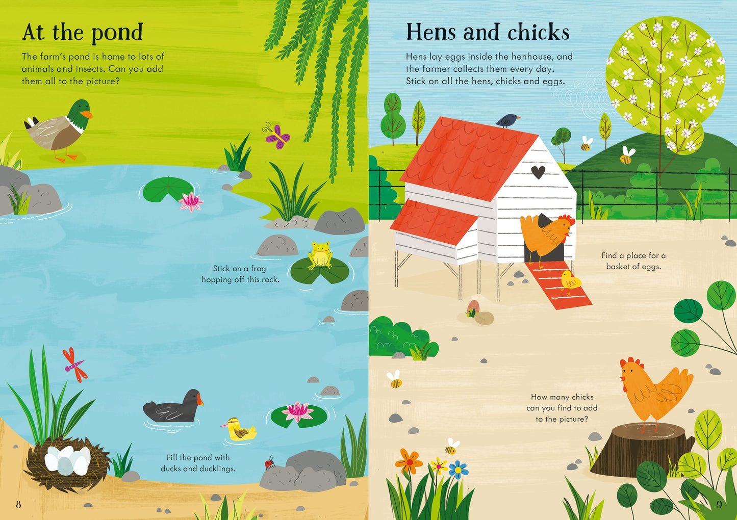 Carte stickere - Little First Stickers Farm, Usborne