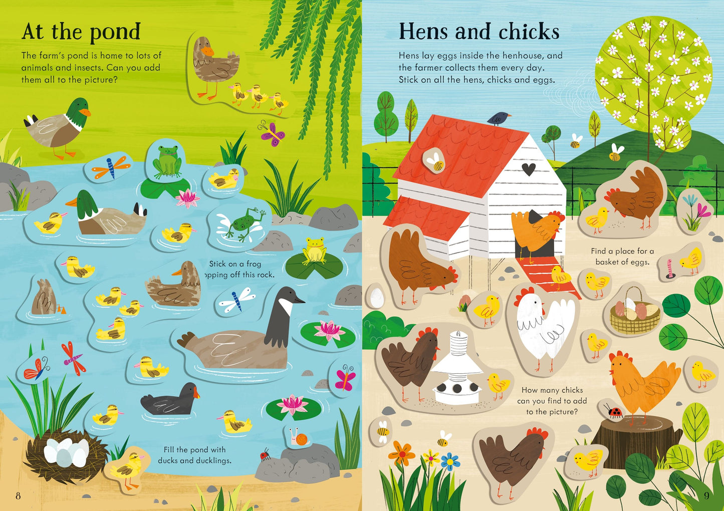Carte stickere - Little First Stickers Farm, Usborne
