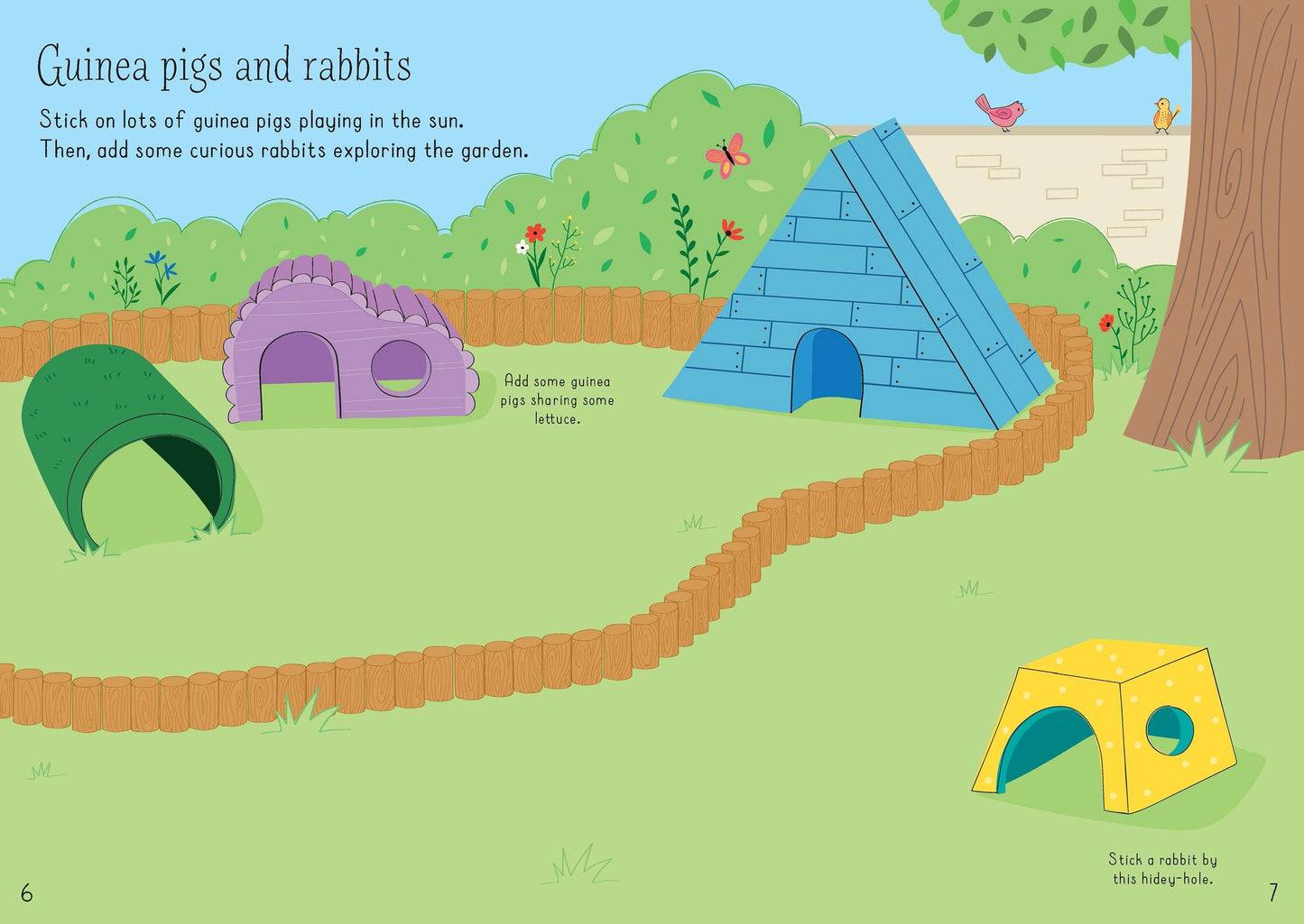 Carte cu stickere - Little First Stickers Pets, Usborne