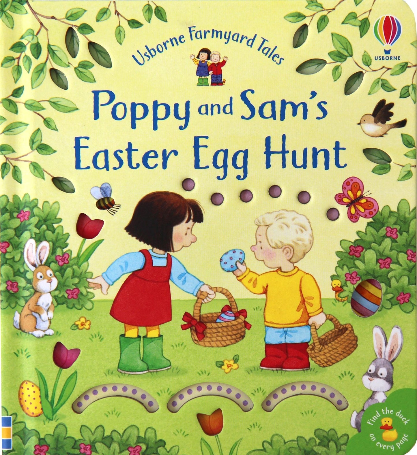 Carte senzoriala - Poppy and Sam's Easter Egg Hunt, Usborne, 1 an+