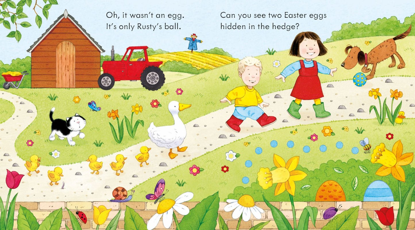 Carte senzoriala - Poppy and Sam's Easter Egg Hunt, Usborne, 1 an+