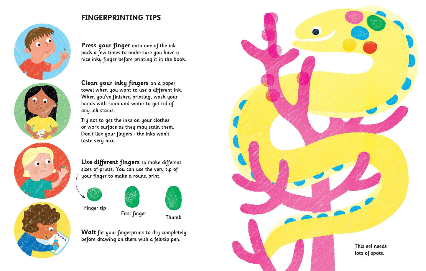 Carte copii - Fingerprint Activities Under The Sea, Usborne