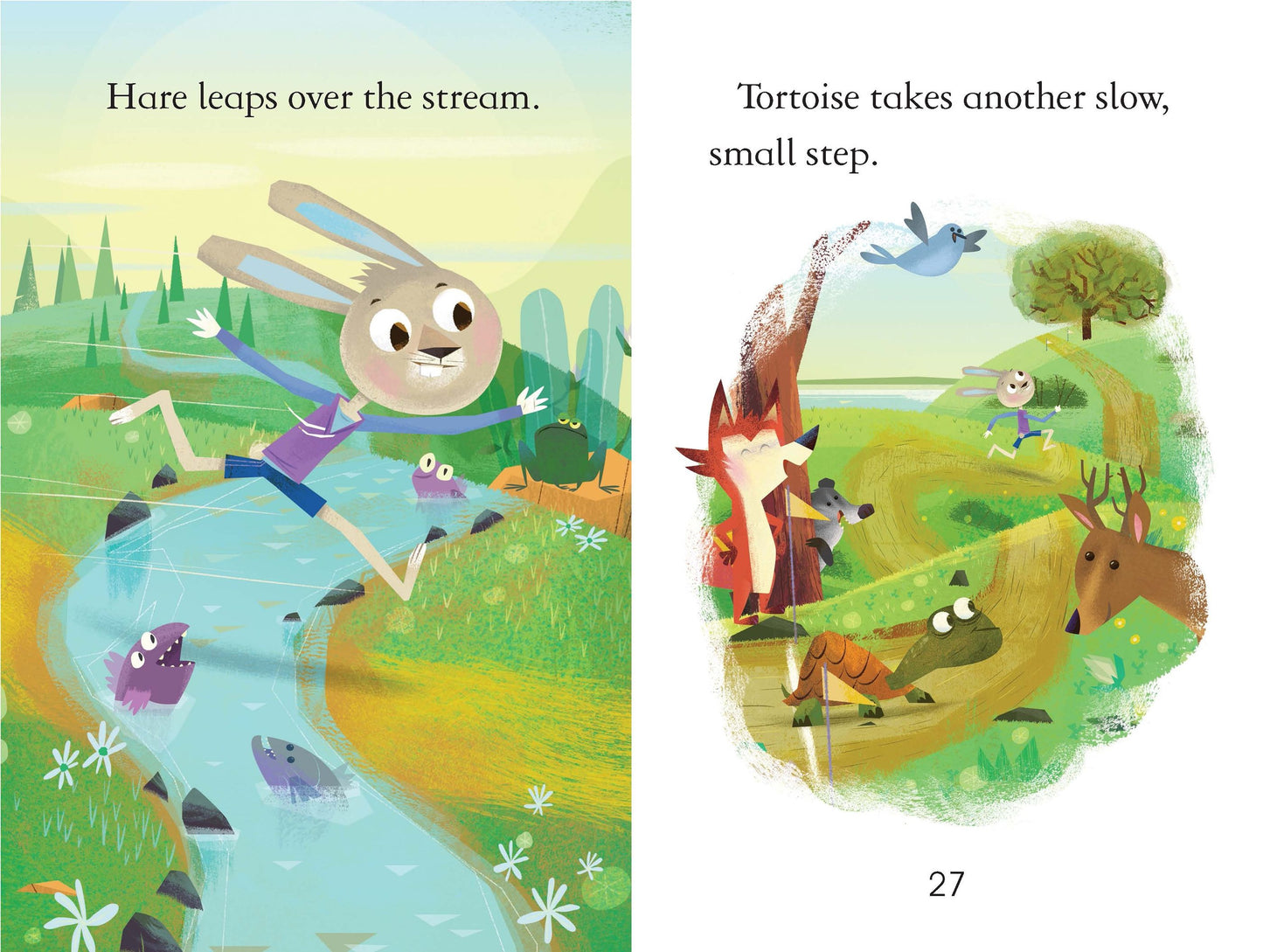 Carte copii - The Hare And The Tortoise, Usborne