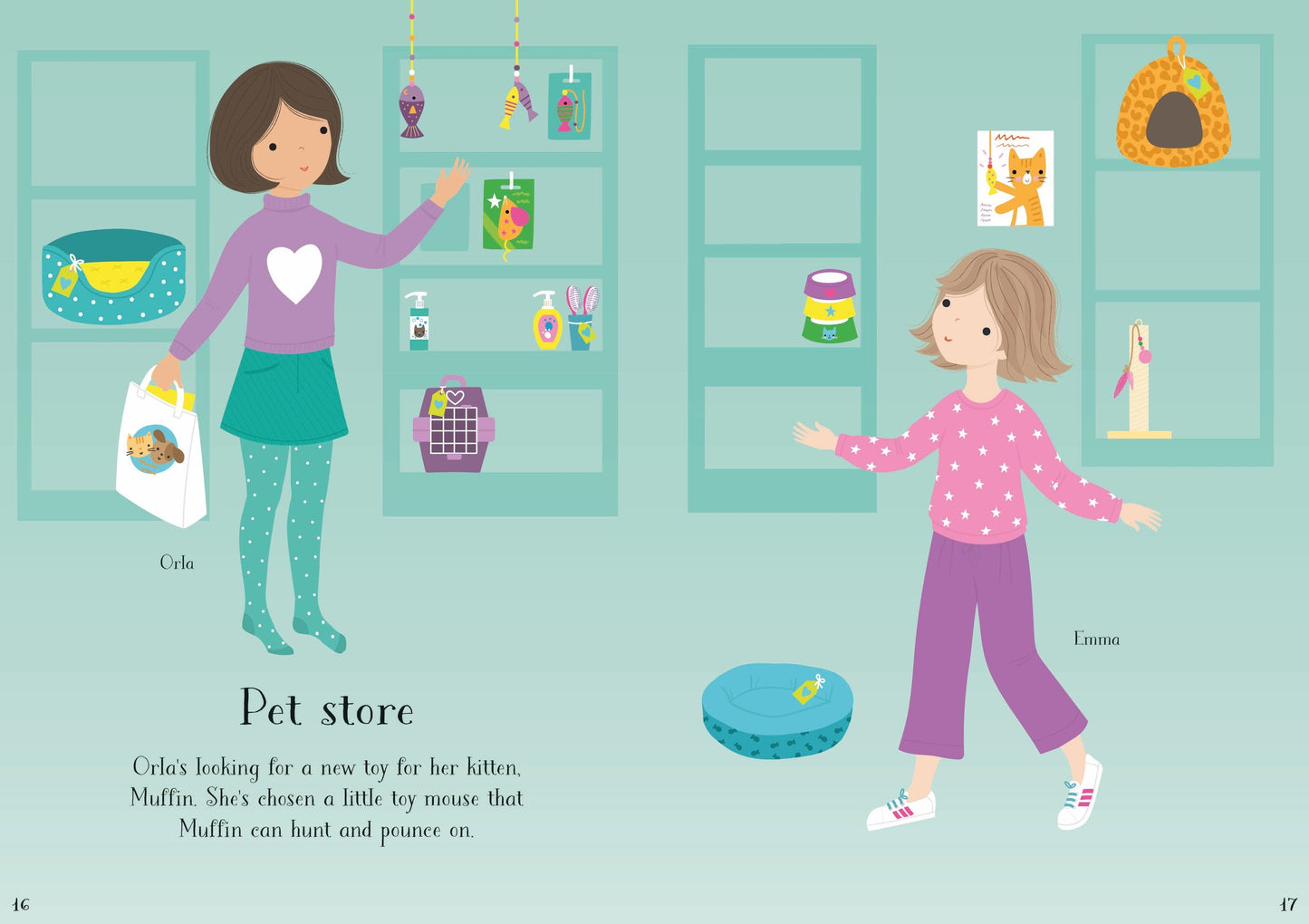 Carte stickere - Little Sticker Dolly Dressing Kittens, Usborne