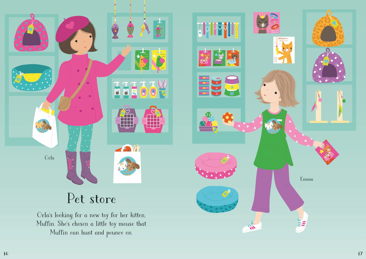 Carte stickere - Little Sticker Dolly Dressing Kittens, Usborne