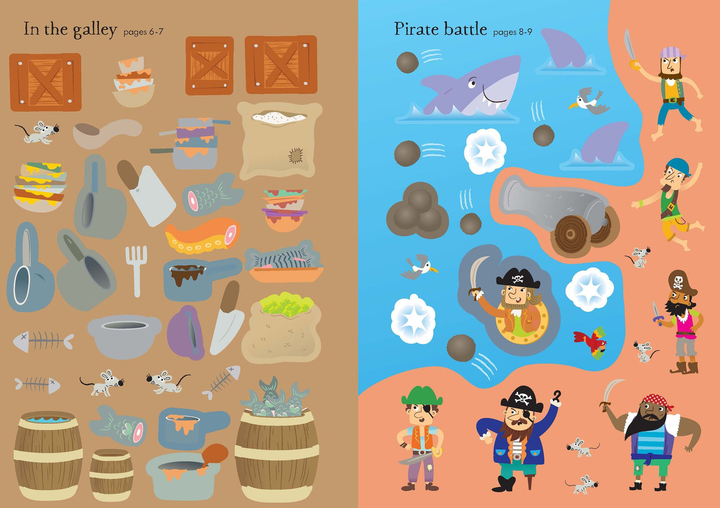 Carte stickere - Little First Stickers Pirates, Usborne
