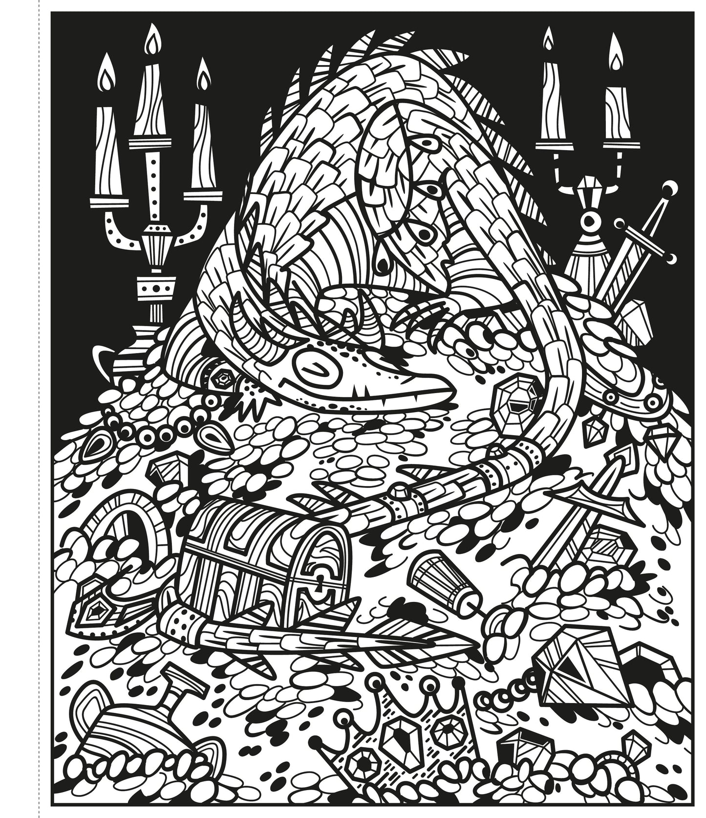 Carte de pictură cu apă - Dragons Magic Painting Book, Usborne, 4 ani+