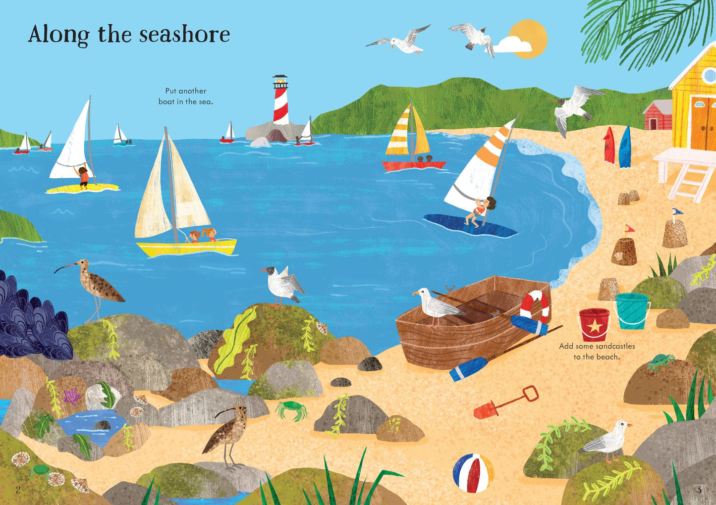 Carte stickere - Little First Stickers Seashore, Usborne