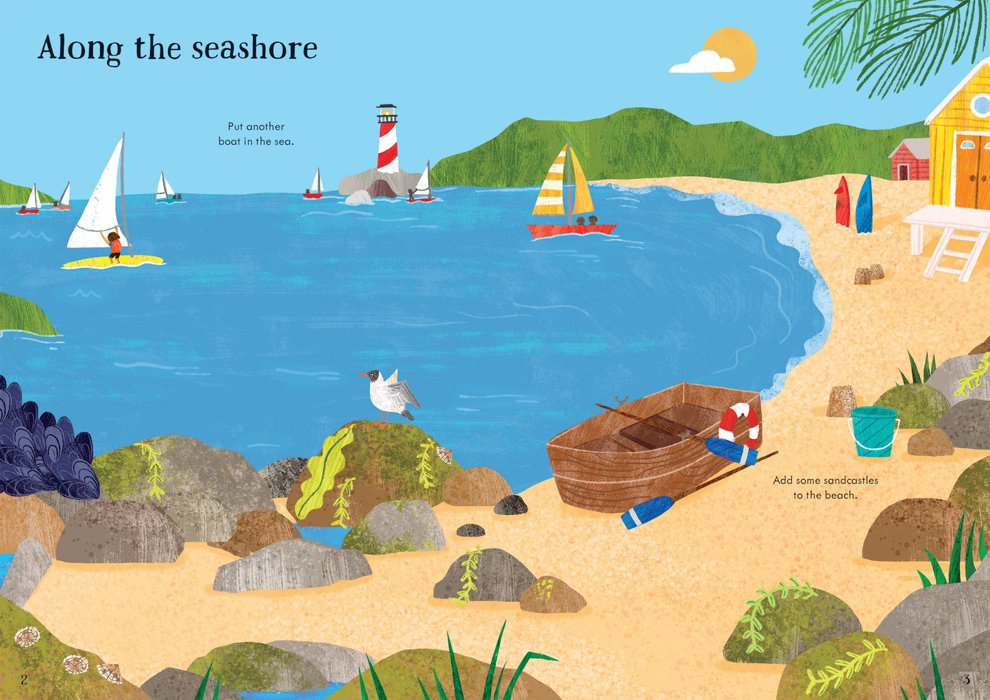 Carte stickere - Little First Stickers Seashore, Usborne