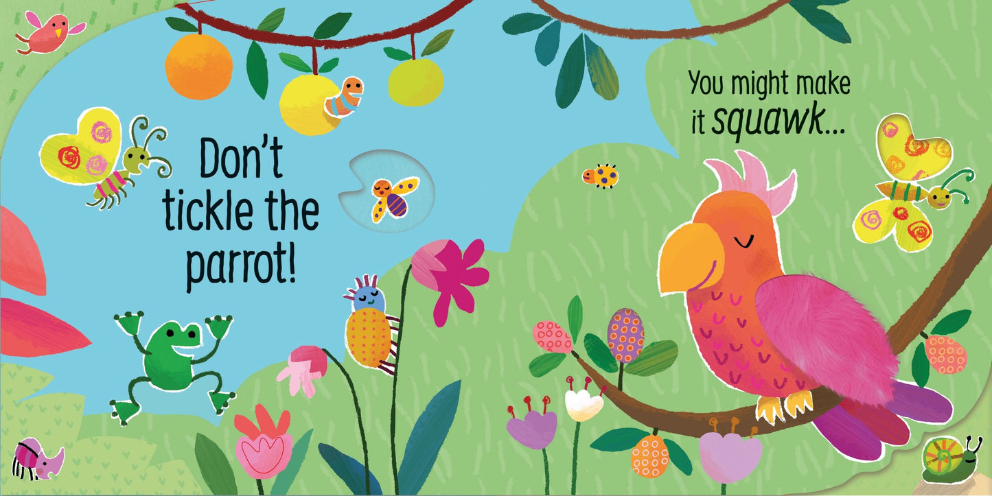 Carte senzoriala cu sunete - Don't Tickle the Hippo!, Usborne