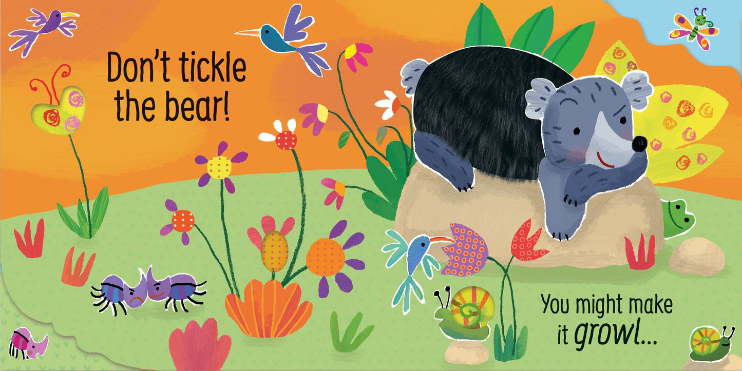Carte senzoriala cu sunete - Don't Tickle the Hippo!, Usborne