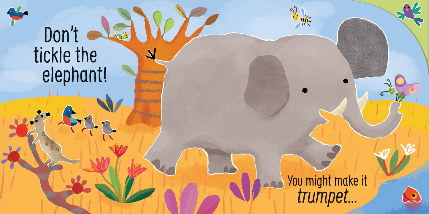 Carte senzoriala cu sunete - Don't Tickle the Lion!, Usborne