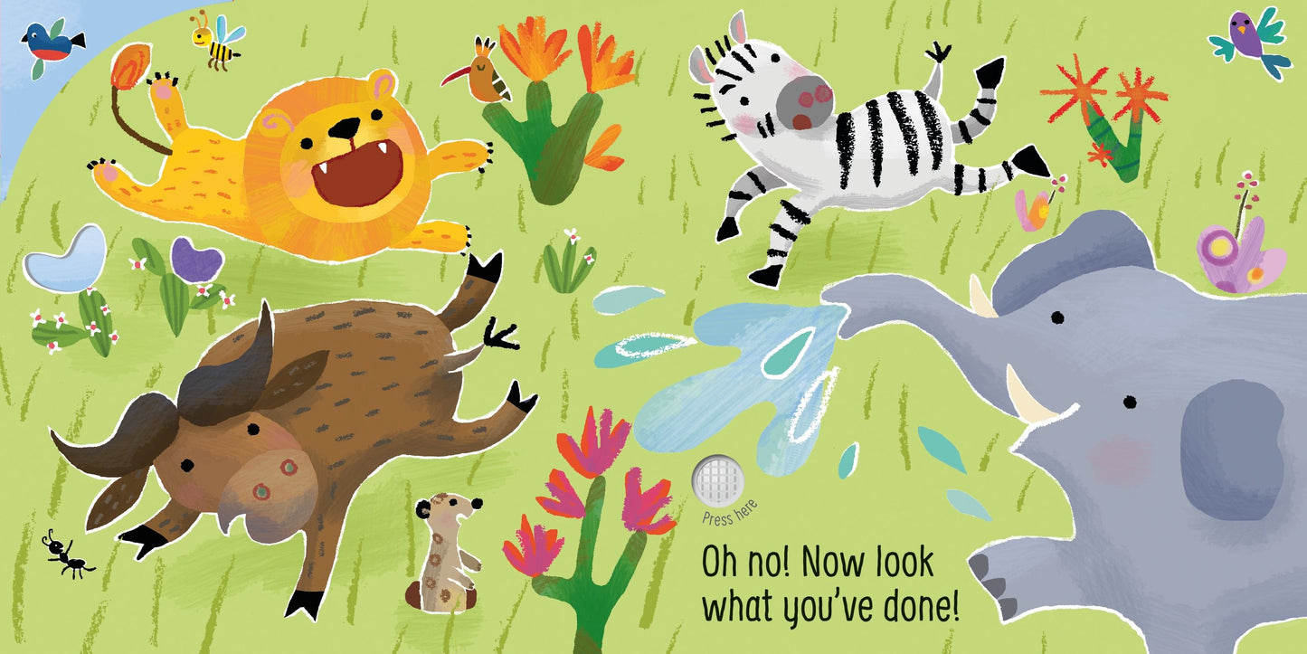 Carte senzoriala cu sunete - Don't Tickle the Lion!, Usborne