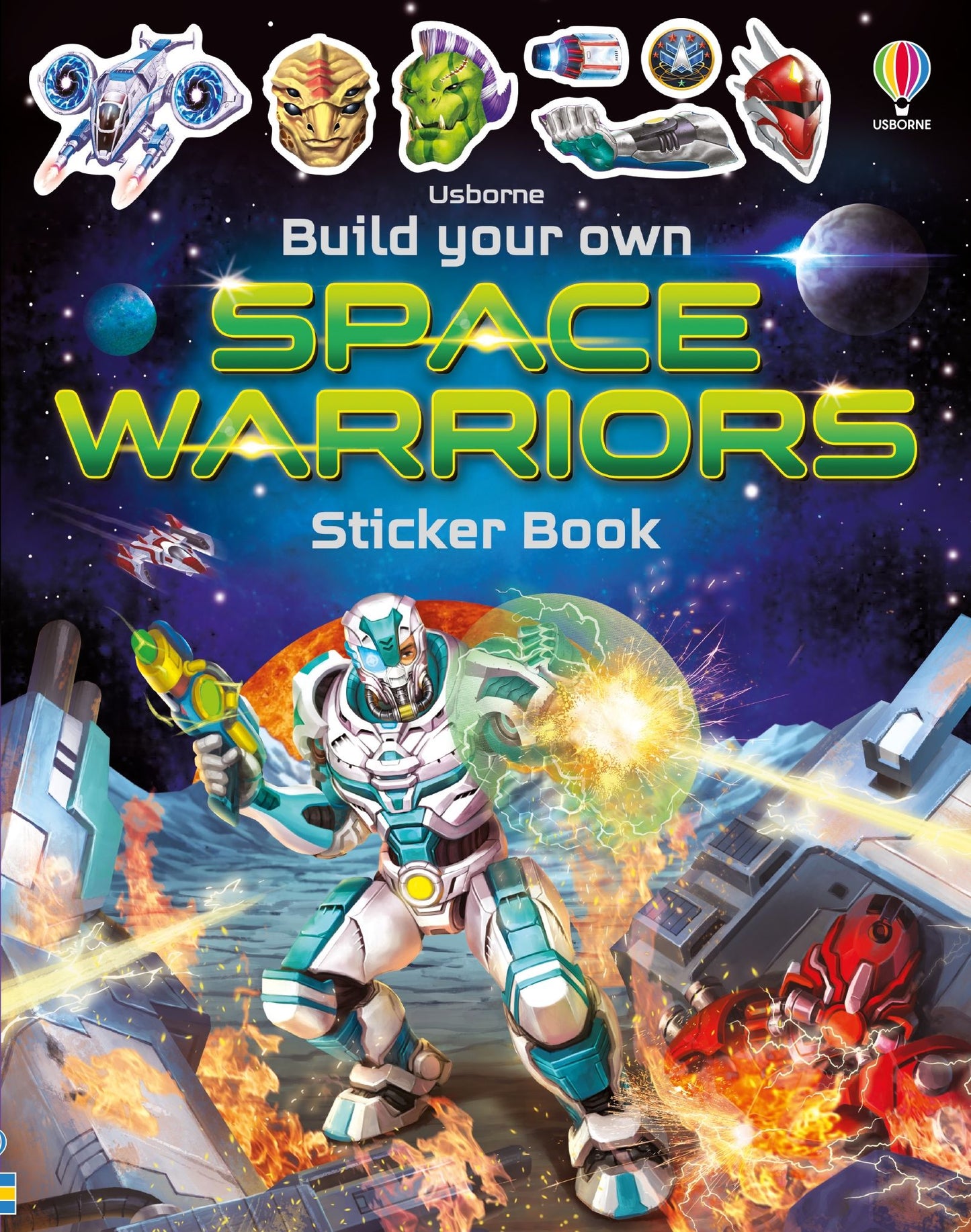 Carte stickere - Build Your Own Space Warriors Sticker Book, Usborne